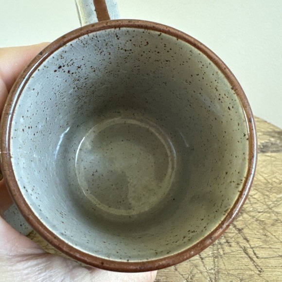 Vintage Home Sweet Home Mugs Pair Speckled Pottery Set Made in Japan 70s Country - Picture 8 of 13